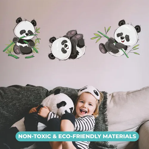 Vista 5 de Bears Animal Series – Baby Gir/Boy – Vinilo decorativo de pared para decoración de habitación de bebé – Adhesivo mural para la pared del hogar