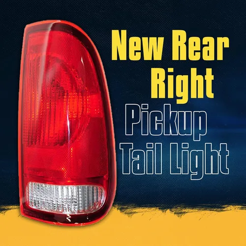 Vista 4 de Rareelectrical Nueva luz trasera derecha del pasajero compatible con Ford F-150 Styleside 1997-2003 1999-2007 F-250 F-350 Super Duty bombillas