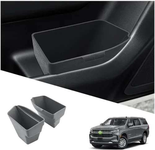 Vista 19 de Ruiya Bote de basura para puerta compatible con Ford Explorer 2020-2026, todos los bordes, bolsillo para puerta lateral del conductor y pasajero
