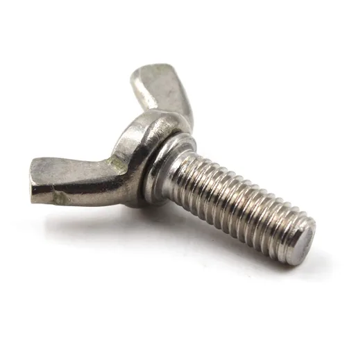 Vista 3 de Juego de pernos de ala de acero inoxidable 304 M8x16 Tornillo giratorio de mano Tornillo de mariposa Juegos de tornillos 10PCS