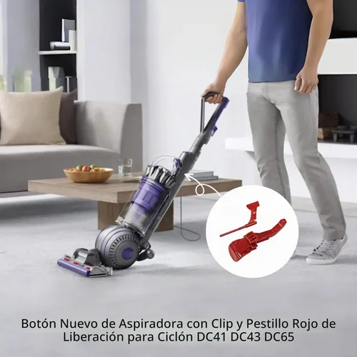 Vista 7 de Clips de cierre de liberación de botón de bote rojo ciclón vacío apto