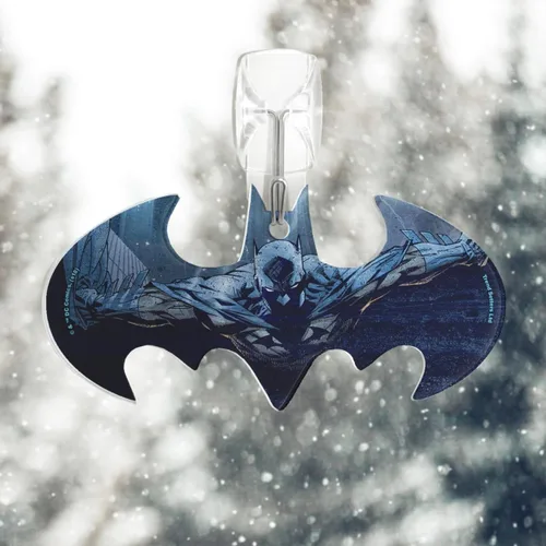 Vista 3 de DC Comics – Batman – Capa y capucha – Accesorio de impresión acrílica colgante en forma de murciélago – Perfecto para regalar o coleccionar