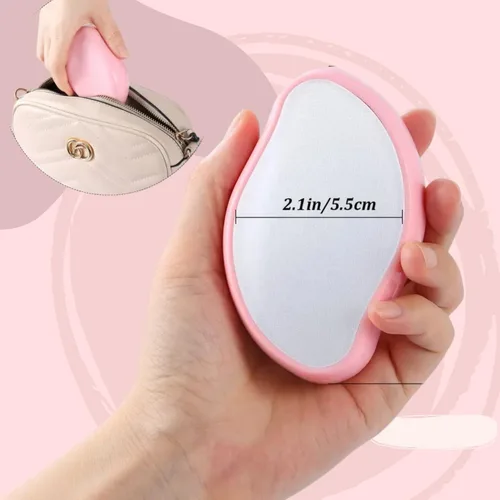 Vista 5 de Borrador de pelo de cristal, depiladora para mujeres y hombres, herramienta reutilizable para depilación y exfoliación, borrador de vello facial