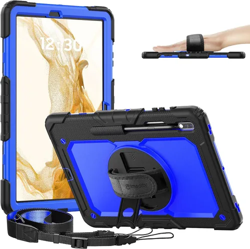 Vista 11 de Timecity - Funda para tablet Samsung Galaxy Tab S7 FE de 12,4 pulgadas, S7 y S8 Plus Funda protectora para tableta con protector de pantalla