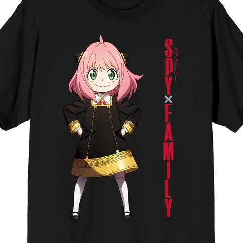 Vista 2 de Spy X Family Anya Forger - Camiseta negra para hombre