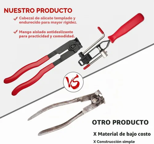 Vista 7 de Alicates de abrazadera de arranque de eje de junta CV, 12 unidades con kit de abrazaderas de arranque CV, 10 bandas de crimpado, extensión tipo