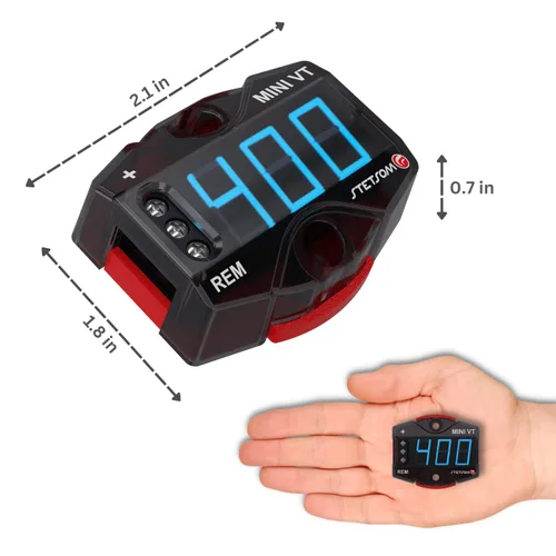 Vista 5 de Stetsom MiniVT-HV - Pantalla digital Mini voltímetro LED azul de alta precisión, hasta 455 V CC, panel de voltaje de batería de automóvil