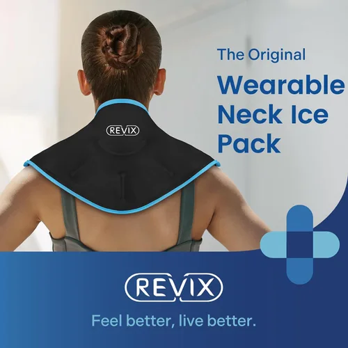 Vista 2 de REVIX Envoltorio de Hielo para Cuello Paquete de Hielo para Cuello y Hombros, Terapia para Promover la Flexibilidad y Movilidad, Paquetes de Gel