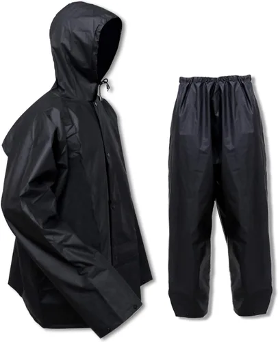 Vista 7 de HAOKAISEN Traje de lluvia para hombres y mujeres, EVA Ultra-Lite impermeable, chaqueta protectora para lluvia con pantalones, ropa de trabajo