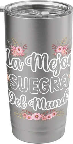 Vista 8 de La Mejor Suegra Del Mundo - Vaso aislado de acero inoxidable para suegra española