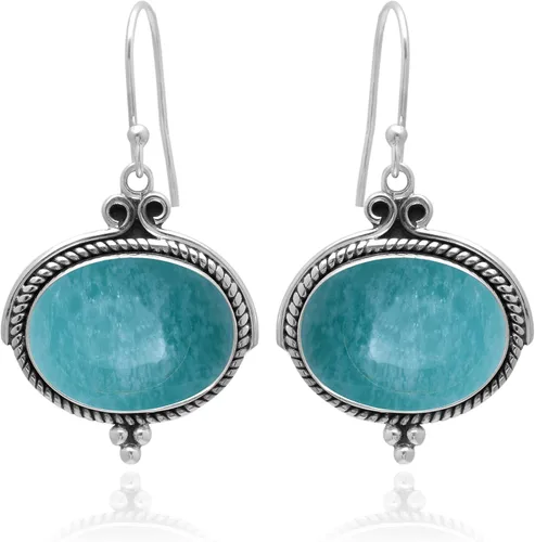 Vista 11 de Veracity Jewelry - Aretes de plata de ley con piedras preciosas para mujeres y niñas, regalo para su cumpleaños, aniversario, esposa, mamá, novia