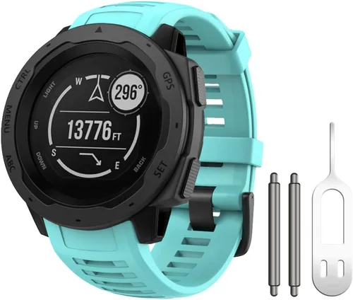 Vista 33 de NotoCity Correa de repuesto para Garmin Instinct, silicona suave, compatible con Garmin Instinct 2/Solar/Tactical(verde militar)