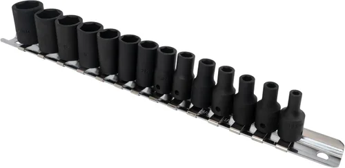Vista 3 de Genius Tools TF-214M 14PC 1/4" Dr. Juego de llaves de impacto métricas