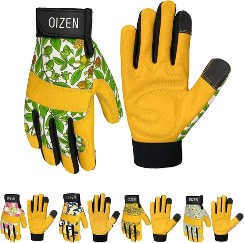 Vista 18 de Guantes de jardinería para hombres y mujeres, a prueba de espinas y resistentes a pinchazos, guantes de trabajo de seguridad y jardinería, regalos
