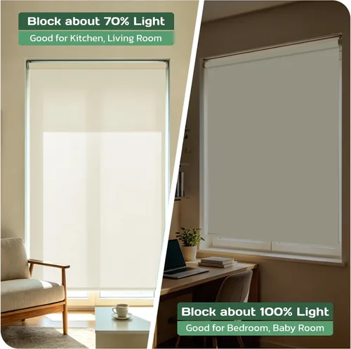 Vista 5 de Persianas enrollables opacas metálicas premium con protección contra los rayos UV impermeables aisladas térmicas hechas a medida para ventanas