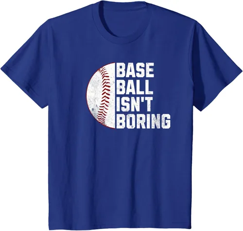 Vista 52 de Camiseta Baseball Isn't Boring, Negro