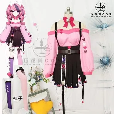 Vista 3 de 1122 Youtube Vtuber Ironmouse - Disfraz de ratón de hierro para cosplay, uniforme de Navidad, Halloween, hecho a medida, cualquier