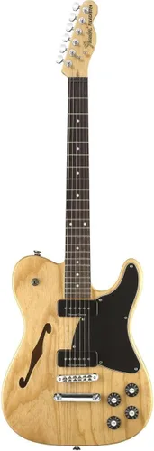Vista 5 de Fender Jim Adkins JA-90 Thinline Telecaster - Guitarra eléctrica, con 2 años de garantía, natural, diapasón de laurel