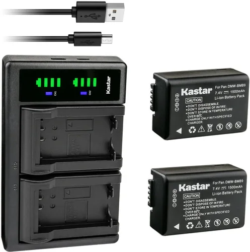 Vista 5 de Kastar Cargador de batería USB LTD2 compatible con Panasonic Lumix DMC-FZ70, Lumix DMC-FZ72, Lumix DMC-FZ100, Lumix DMC-FZ150, Lumix DC-FZ80, Lumix