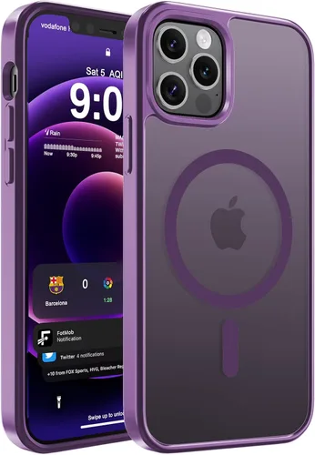 Vista 39 de WRJ Funda magnética mate para iPhone Air de 6.5 pulgadas, [compatible con Magsafe] [protección contra caídas de grado militar], delgada Negro