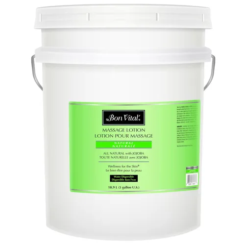 Vista 14 de Loción Bon Vital para masaje de coco, 1 galón, fórmula ligera con aceite de coco fraccionado puro, loción profesional para terapia, hidratante y sin