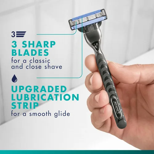 Vista 2 de Gillette Mach3 Maquinilla de afeitar para hombres, 1 mango de afeitar + 2 repuestos de cuchilla