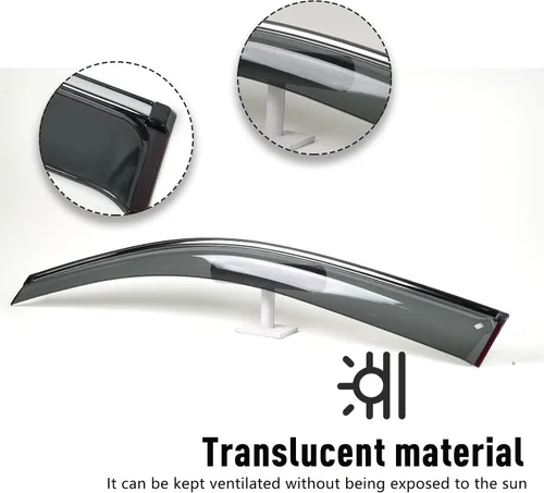 Vista 3 de 4 deflectores de ventana para Honda CRV CR-V 2007-2011, cromados