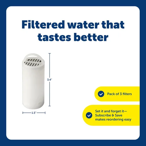 Vista 3 de Drinkwell 360 - Filtros de repuesto (3 unidades) Certified Fit for Stainless Multi-Pet and 360 Pet Fountains, 50% More Carbon, Replace Every 2-4