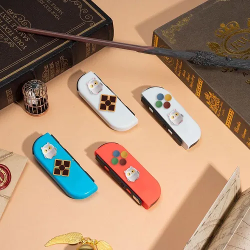Vista 7 de PERFECTSIGHT Switch - Tapas de botón de silicona Joy Con con agarre para el pulgar, cubierta de joystick compatible con Nintendo SwitchOLEDSwitch