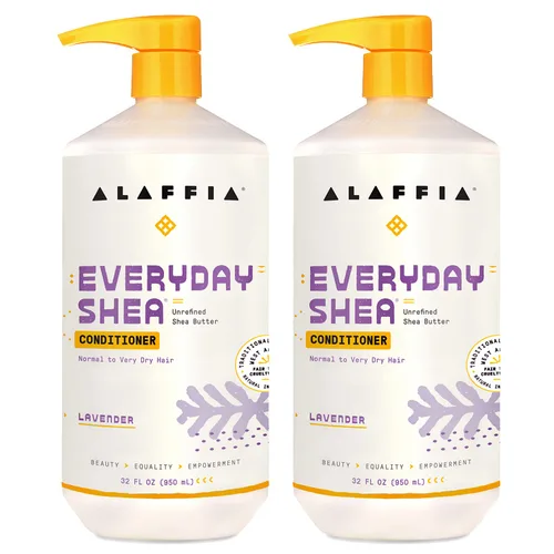 Vista 10 de Alaffia EveryDay - Acondicionador de karité, hidrata, restaura y protege, hecho con manteca de karité de comercio justo, libre de crueldad, sin