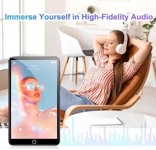 Vista 7 de Reproductor de MP3 Conrain de 80GB con Bluetooth y WiFi, Reproductor de MP3 Android con pantalla táctil de 4.02" con cámara trasera de 13MP