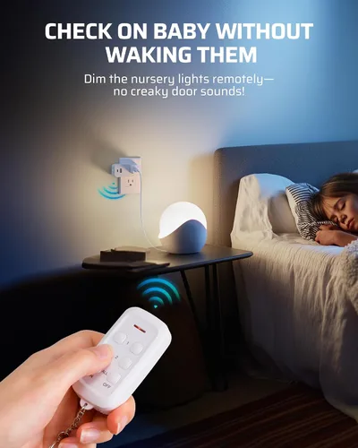 Vista 3 de DEWENWILS - Toma de corriente con control remoto inalámbrico para decoración navideña, 125 V, 15 A, 1875 W, con salida USB-A+C y CA, rango
