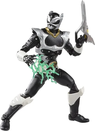 Vista 3 de Power Rangers Lightning Collection in Space Blue Ranger Vs. Silver Psycho Ranger, paquete de 2 figuras de acción coleccionables de 6 pulgadas