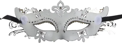 Vista 6 de IETANG - Antifaces venecianos para parejas, baile de máscaras, accesorios de disfraz o fiesta, 1 par