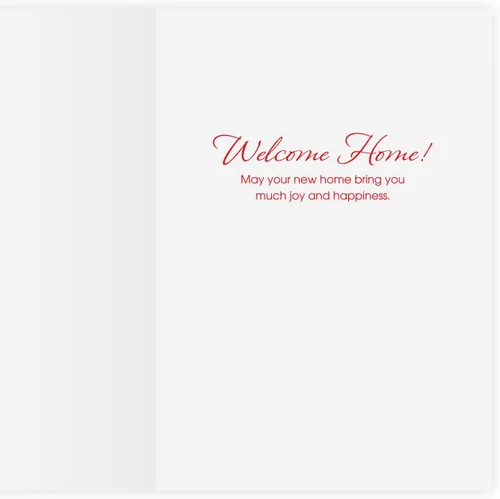 Vista 2 de The Gallery Collection, Paquete de 5 tarjetas, tarjetas para el hogar con sobres forrados con papel de aluminio (Happy New Home Key)