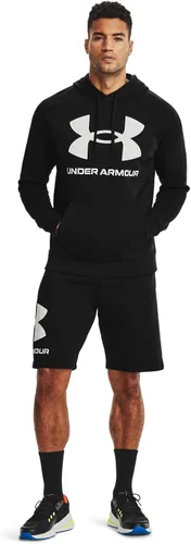 Vista 4 de Under Armour Rival - Sudadera con capucha para hombre, con logotipo grande Rival Fleece