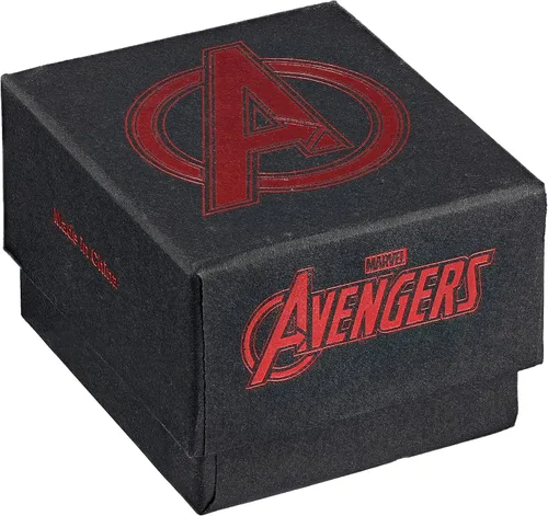 Vista 6 de Marvel Escudo de cómics STL BLK Logo RNG, Acero inoxidable