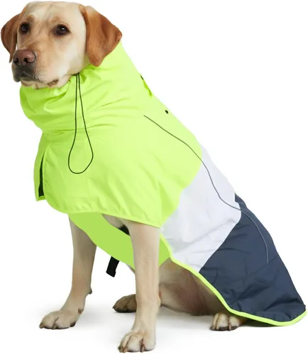 Vista 59 de Spark Paws - Chaqueta impermeable para perros, resistente al viento, para perros pequeños, medianos, grandes y extragrandes, traje reflectante