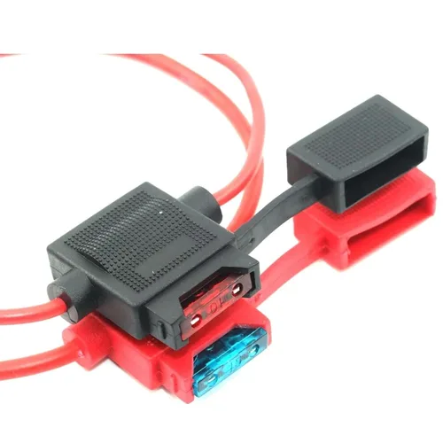 Vista 2 de ATC Medium Blade Fuse Holder for Automobile 32V 18/16/14/12/10AWG Standard Fuse Insert 1Pcs(10A,Balck_16 AWG)