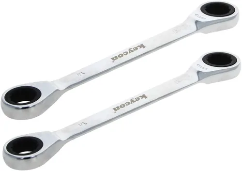 Vista 15 de Utoolmart Llave de trinquete, 0.315 in x 0.354 in extremo de caja doble métrica 1 unidad