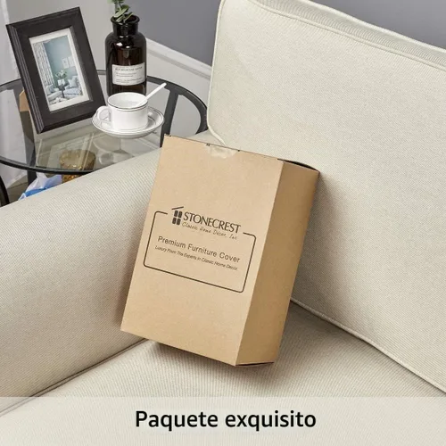 Vista 7 de STONECREST - Funda para silla reclinable, funda de sherpa, se mantiene en su lugar (Cholate, reclinable regular de 23 pulgadas)