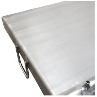 Vista 3 de Plancha de parrilla superior plana de acero inoxidable resistente de 32 pulgadas para quemador doble
