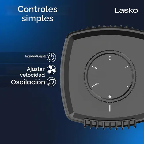 Vista 5 de Lasko Ventiladores de mesa Slumberbreeze de 8" Negro