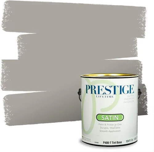 Vista 145 de PRESTIGE Pinturas Pintura Exterior e Imprimación en Uno, 1 Galón, Mate, Combinación Comparable de Sherwin Williams* Black Magic* SW6991-PCM