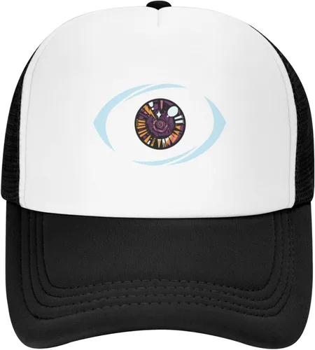 Vista 2 de Gorra de béisbol de malla unisex con logotipo de conejito, gorra de béisbol ajustable, con cierre de presión, para hombre y mujer