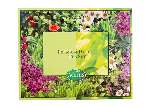 Vista 11 de ACORUS Juego de té de sabor otoñal, paquete variado de té de hierbas naturales, caja de té surtida, juego de regalo de té de 6 tés diferentes