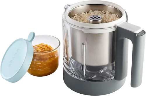 Vista 3 de BEABA Babycook Neo Rice Pasta and Grain Insert, fabricante de alimentos para bebés, procesador de alimentos para bebés, cocina al vapor una variedad