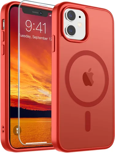 Vista 165 de SUPFINE Funda magnética para iPhone SE 2022 (3ª)/2020 (2ª), iPhone 8 (compatible con MagSafe) (protección contra caídas de grado militar), funda