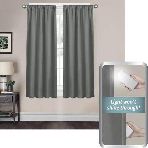 Vista 13 de Zenna Home Smart Curtains Tiffany Ultimate - Panel de ventana 100% opaco, 50 x 63 pulgadas, 1 panel, aguamarina