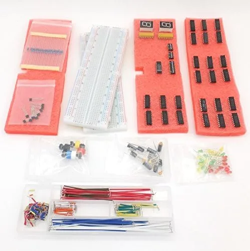 Vista 4 de Kit de inicio de electrónica digital con puertas lógicas y accesorios